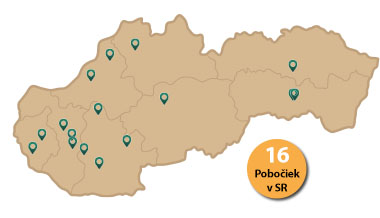 Mapa výživových poraden NATURHOUSE v ČR.